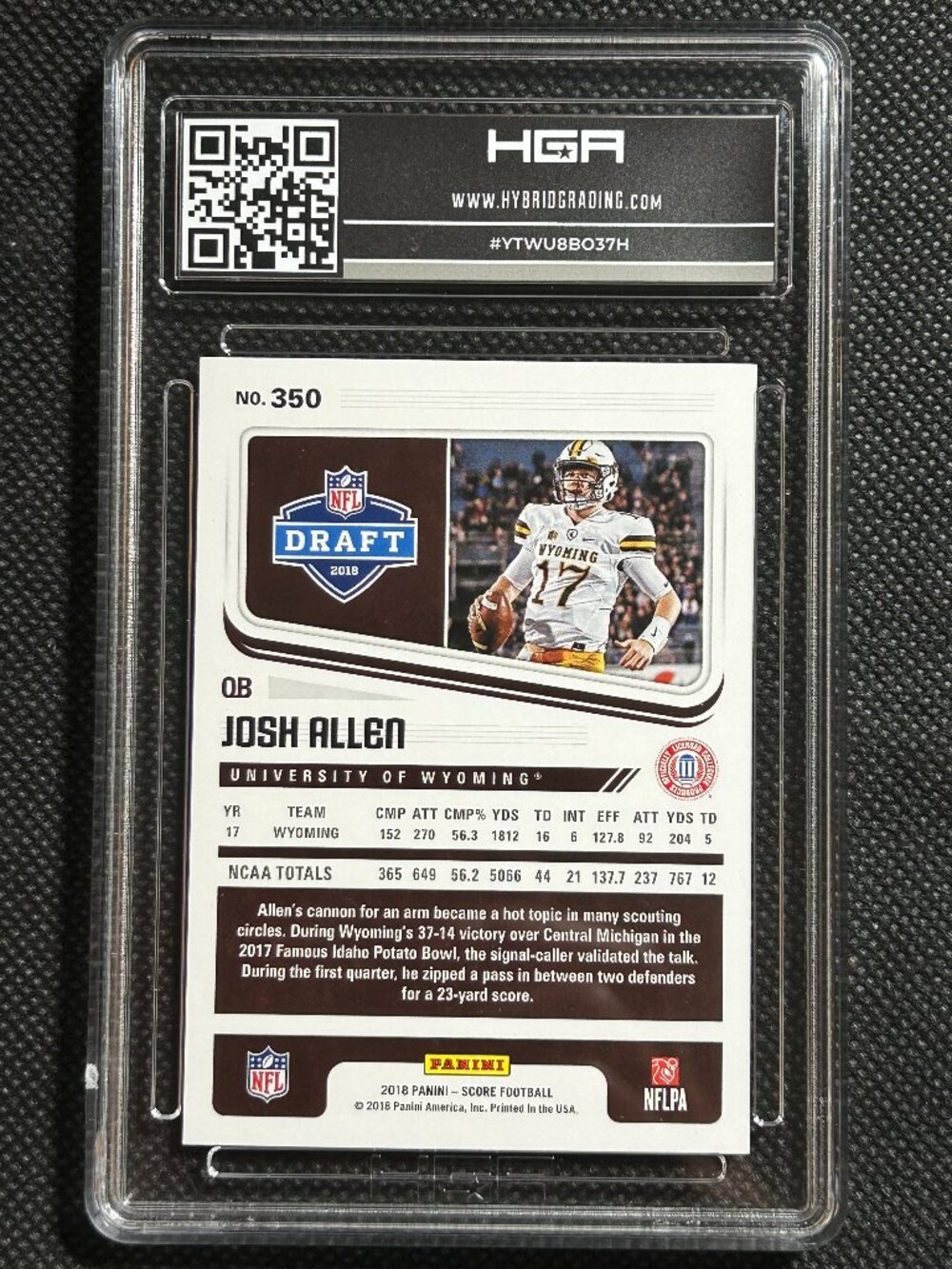 2018 Panini Score Josh Allen Rc Rookie Hga 9.5 Gem Mint Buffalo Bills🔥🔥🔥 - Picture 2 of 2